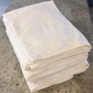 Set of 2 Frette Checkerboard Bath Sheet white